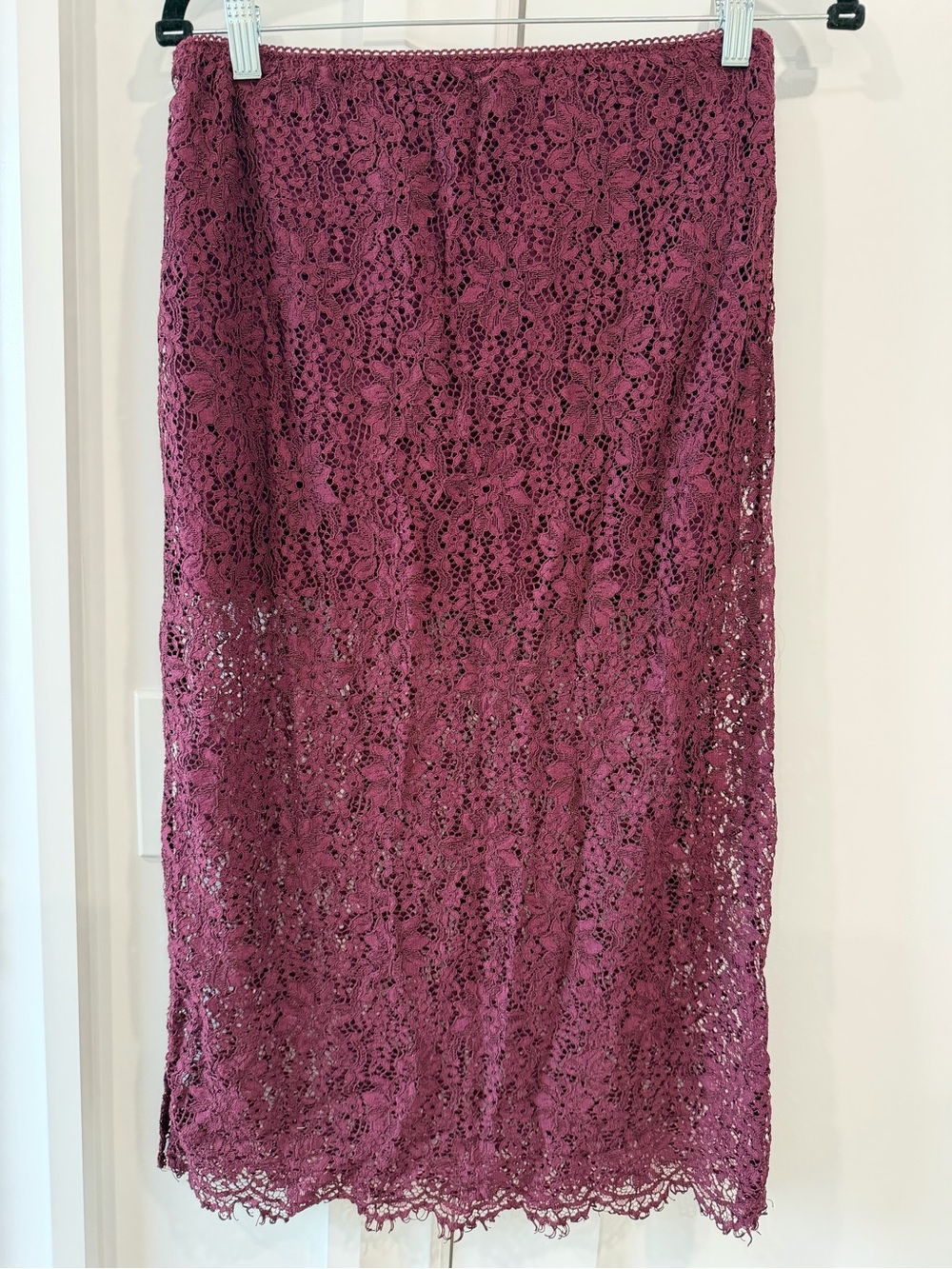 GAP Wine Lace Midi Skirt